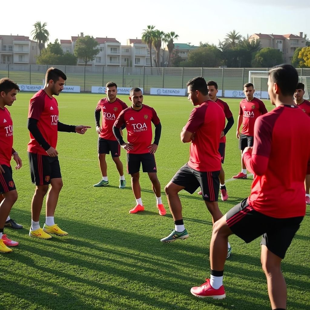 半岛体育入口-摩洛哥瓦赫达赛前体能检测通过，争冠筹备顺利